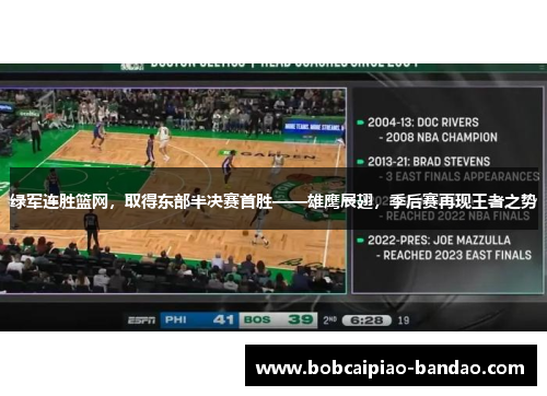 绿军连胜篮网，取得东部半决赛首胜——雄鹰展翅，季后赛再现王者之势