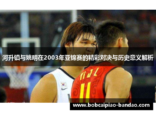 河升镇与姚明在2003年亚锦赛的精彩对决与历史意义解析